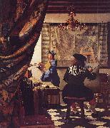 VERMEER VAN DELFT, Jan The Allegory of Painting -or- The Art of Painting USA oil painting artist